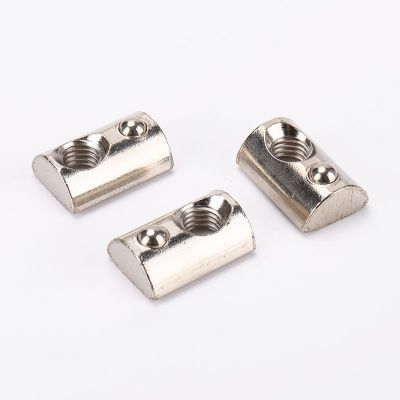 欧标弹性螺母 45型 M8 弹性镀镍螺母 铝型材弹片弹珠螺丝螺母图4