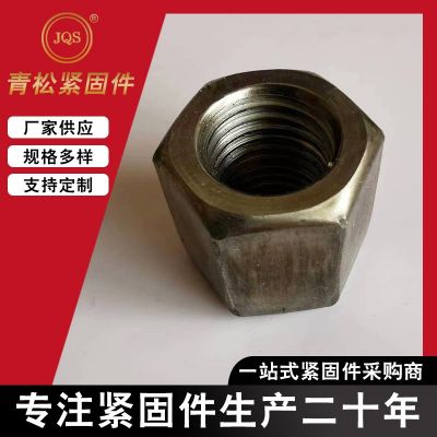 特大螺母高强度氧化发黑细牙反牙六角螺母镀锌加大防松螺母异型件图4