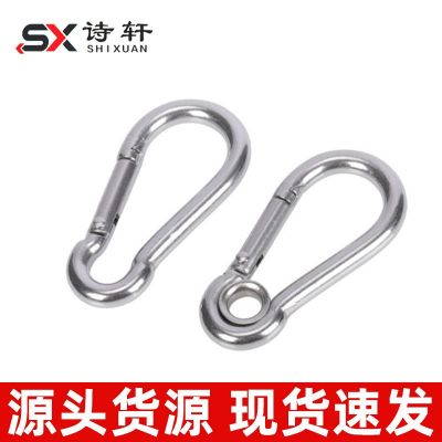 镀锌弹簧钩 户外登山扣弹簧钩葫芦扣不锈钢保险扣绳索连接安全扣图3