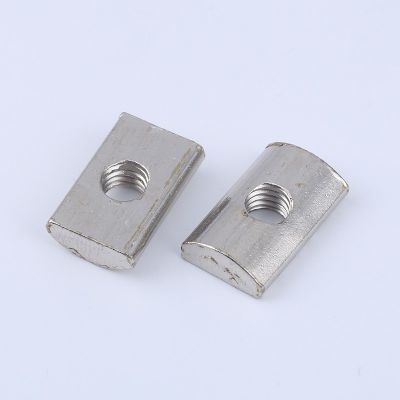 扁半圆螺母4040铝型材配件 铝型材螺母 国标扁长方形后置螺母船型图4