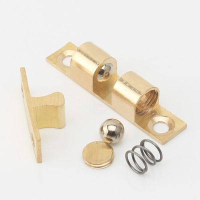 家具五金黄铜碰珠 柜门定位门吸卡扣 铜扣门碰 加厚黄铜柜门碰珠图4
