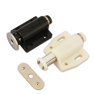 家具五金配件橱柜免拉手反弹器玻璃合页门碰塑料磁吸图5