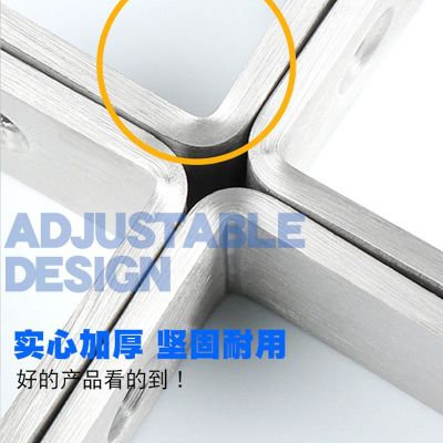 厂家加厚不锈钢三角支架实心直角微波炉搁板托架可墙上层板托支架图2