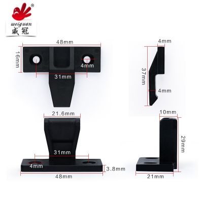 板式家具连接件 ABS塑料衣柜罗马柱卡扣五金配件 子母快装接插件图2