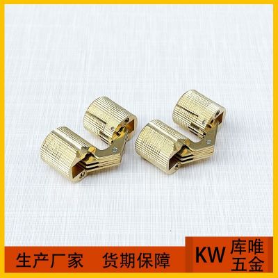 18 纯铜铰链一字暗藏铰链水桶铰暗铰180度纯铜合页家具装饰盒铰链图4