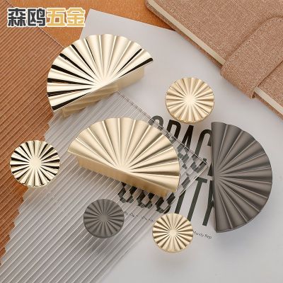 北欧轻奢金色半圆形拉手橱柜衣柜抽屉鞋柜门把手圆形五金 家具拉手图2