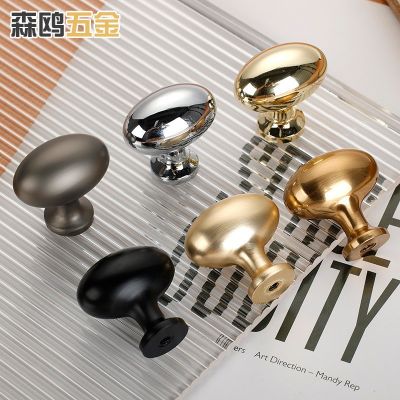 实心锌合金鸽子蛋拉手圆形单孔小拉手现代简约抽屉橱柜鞋柜门把手图3