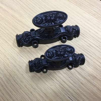 厂家供应欧式仿古家具复古大号天地锁刻花拉手仿古锁橱柜锁长杆锁图4