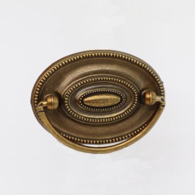 美式锌合金双孔吊环拉手 欧式圆环衣柜抽屉拉手图2