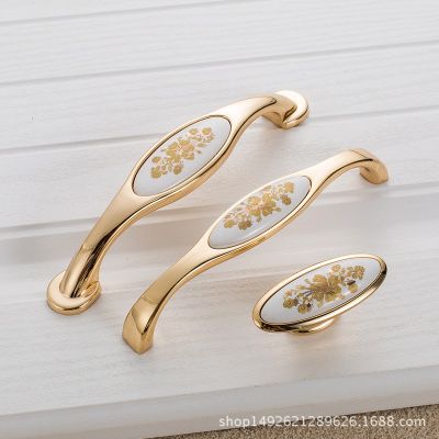 陶瓷拉手柜门欧式复古美式橱柜抽屉橱柜门拉手柜子单孔衣柜门把手图4