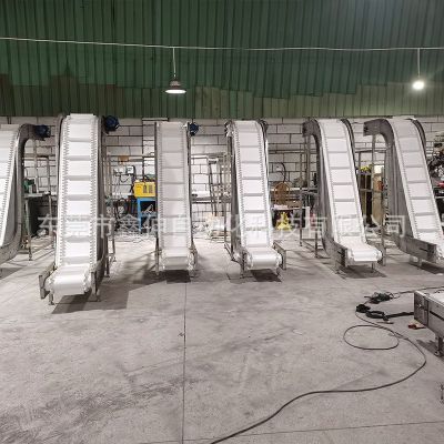 爬坡皮带输送机 颗粒物料输送线卸货上料提升机皮带线食品传送机图2