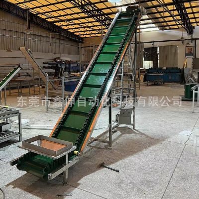 爬坡皮带输送机 颗粒物料输送线卸货上料提升机皮带线食品传送机图3