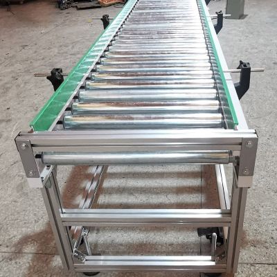 物流装车输送线不锈钢滚筒线食品运输流水线 动力滚筒输送机图4