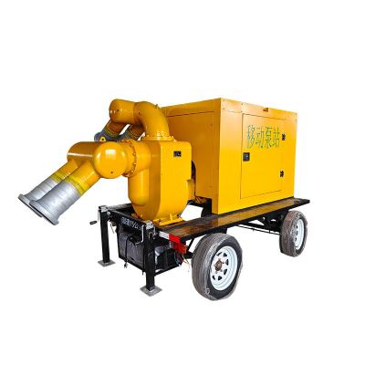 防汛抗涝移动泵车 防汛抗旱拖车式移动泵站 大流量排涝排水泵站图5