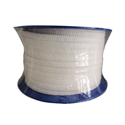 厂家定制四氟盘根 阀门用聚四氟乙烯盘根 白色纤维填料密封盘根图3