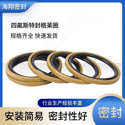 斯特封 四氟乙烯密封格莱圈 轴用孔用组合方形格莱圈四氟垫片挡圈图2