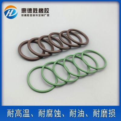 现货批发棕绿色耐高温氟胶密封圈 耐腐蚀环保密封圈 橡胶密封圈图4