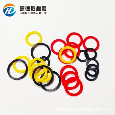 厂家供应黑色食品级硅胶垫片 防水防滑圆形密封硅胶垫圈 橡胶垫圈图2