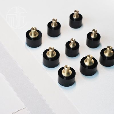 原创黄铜水晶玻璃圆拉手 单孔现代简约八角水晶拉手 橱柜衣柜拉手图2