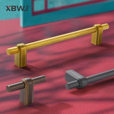 兴邦轻奢纯铜拉手简约风格衣柜纯铜拉手现代橱柜抽屉实心全铜拉手图3