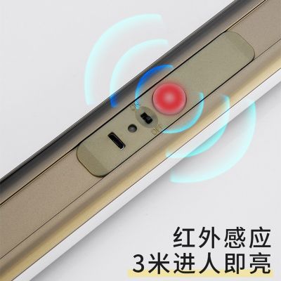 智能感应衣杆LED衣柜人体感应衣杆衣通杆发光带灯衣杆加厚挂衣杆图5