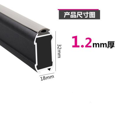 铝合金橱衣柜挂衣杆衣通加厚静音防滑衣柜内挂杆横杆底座五金配件图3