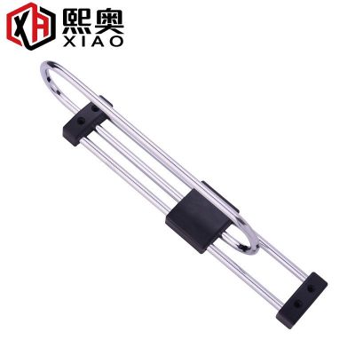不锈钢伸缩衣架衣杆法兰抽拉衣杆顶装实心加厚推拉挂衣架活动裤架图4