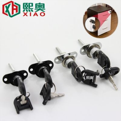 抽屉锁三抽锁三连锁柜门锁一锁三柜子锁袖箱锁活动柜锁门锁办公桌图2