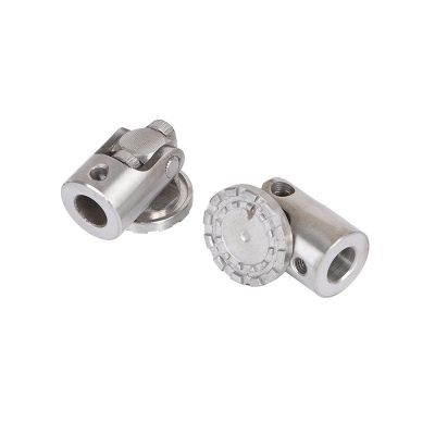 304不锈钢法兰万向节 不锈钢十字轴式单节法兰万向联轴器非标件图5