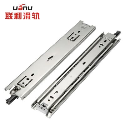 联利滑轨供应51宽三节重型滑轨68kg可带锁榻榻米抽屉工业 重型轨道图3