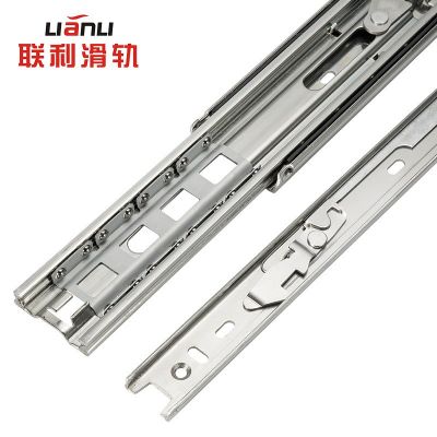 联利滑轨供应51宽三节重型滑轨68kg可带锁榻榻米抽屉工业 重型轨道图4
