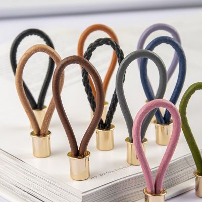 轻奢简欧皮绳拉手 衣柜门鞋柜抽屉金色编绳隐藏拉手 时尚极简把手图3