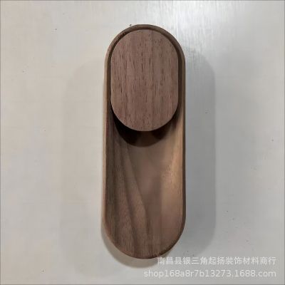 轻奢简约嵌入式原木拉手内嵌拉手衣柜暗拉手家具隐形拉手橱柜把手图2