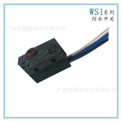 厂家直供IP67防水防尘微动开关WS1-Z0黑白蓝三线东 南防水行程开关图4
