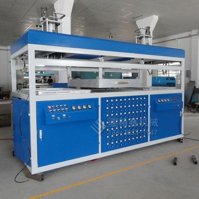 双工位行李箱吸塑设备 车顶旅行箱机器 车用箱包真空成型机图3