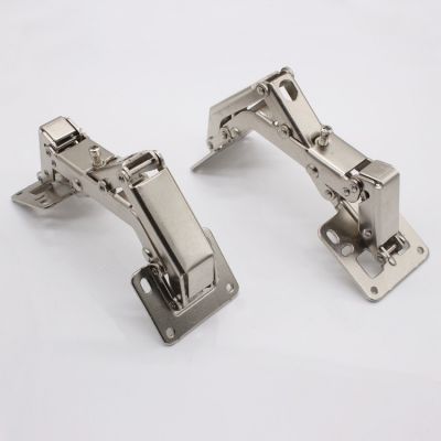 免开槽明装180度缓冲铰链免开孔厚门板大角度铰链加厚桥 型合页图4