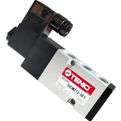 tenio 铁凝打刀缸电磁阀高频率二位五通气动换向阀气缸控制单向阀图5