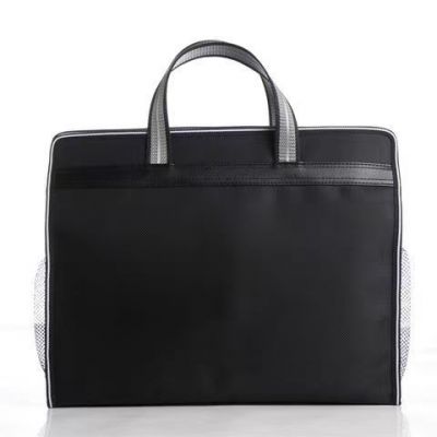 雅嘉文件袋 名片插兜大容量手提包 竖版手提袋多层防水会议袋8833图5