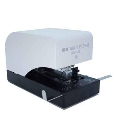 旗文电动订书机QD-145办公商务工厂专用装订45张自动电 动订书器图5