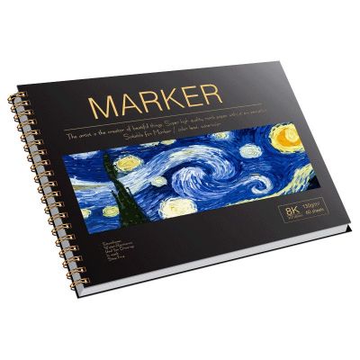 马克笔专用绘画本画画专业用纸美术手绘涂画空白漫画大学8K马克本图5