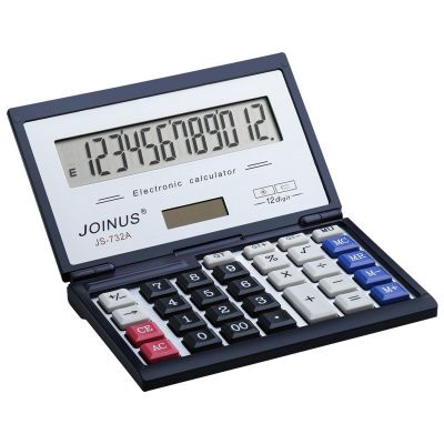 计算器小型便携折叠翻盖真人语音双电源财务会计用大屏高清数显图5