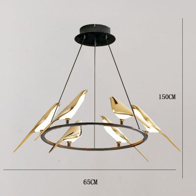 喜鹊壁灯简约卧室创意小鸟台灯现代客厅过道楼梯吊灯北欧厂家直销图2