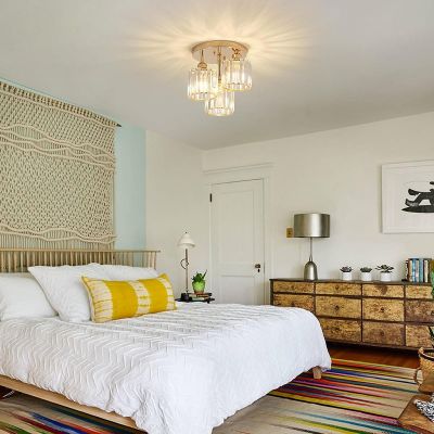 水晶天花板灯现代灯具黑色厨房带透明灯罩走廊灯具适用于玄关卧室图4