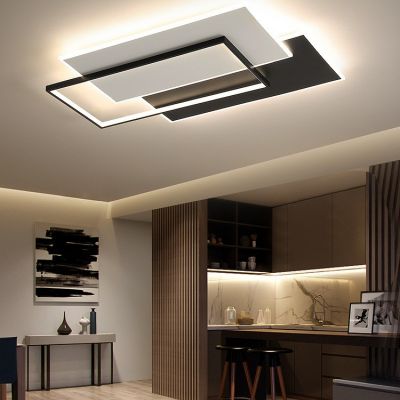 客厅灯2024新款灯具现代简约大气主灯LED全屋套餐创意大厅吸顶灯图3