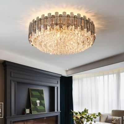 水晶吸顶灯简约现代客厅灯轻奢卧室灯大厅主灯2022年新款灯具套餐图3