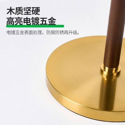 胡桃木复古落地灯客厅高级感氛围地灯卧室百褶床头灯美式民宿台灯图3