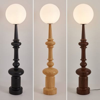 意大利复古罗马柱落地灯设计师客厅沙发旁装饰灯卧室床头立式台灯图3