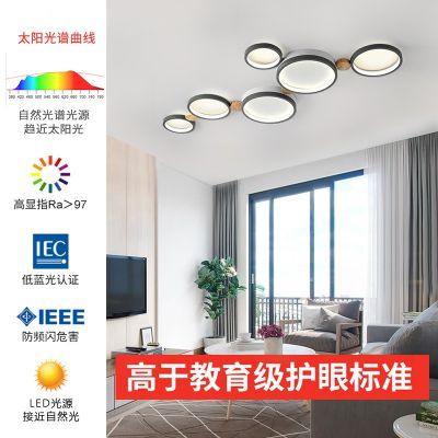 北欧客厅灯简约现代卧室灯书房儿童房极简护眼奶油风吸顶灯智能灯图2