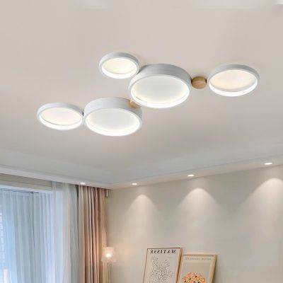 北欧客厅灯简约现代卧室灯书房儿童房极简护眼奶油风吸顶灯智能灯图3