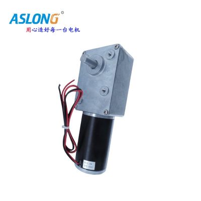 A5882-45S双出轴蜗杆减速马达直流减速电机大扭矩电机24V 12V等图2